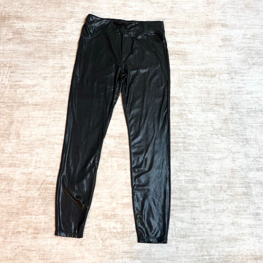 Halara Women’s Large Full Length Black Shimmer Leggings Jeggings Pockets New